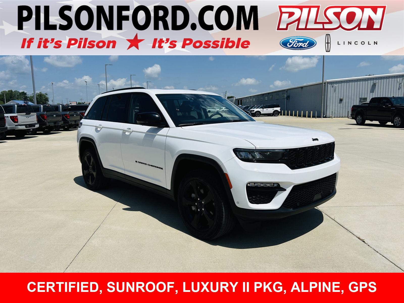 Bright White Clearcoat 2023 Jeep Grand Cherokee SUV / Crossover Four-Wheel Drive 8-Speed Automatic