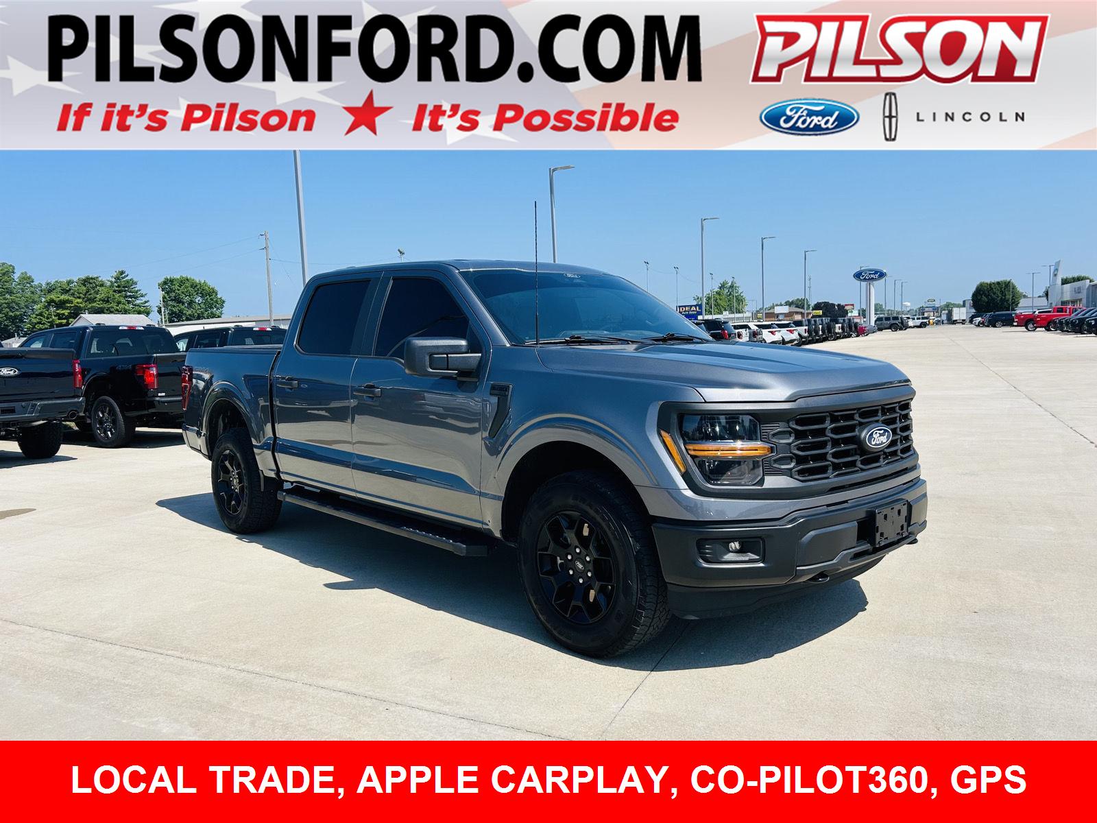 Carbonized Gray 2024 Ford F-150 Pickup Truck Four-Wheel Drive Automatic