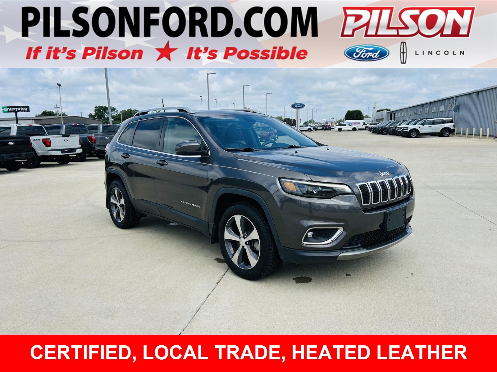 Gray (Granite Crystal Metallic Clearcoat) 2019 Jeep Cherokee SUV / Crossover Four-Wheel Drive 9-Speed Automatic