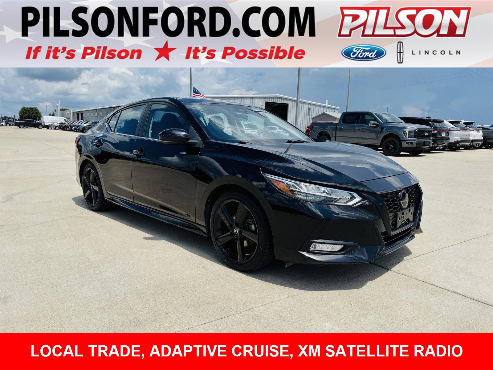 Super Black 2023 Nissan Sentra Sedan Front-Wheel Drive Continuously Variable Transmission