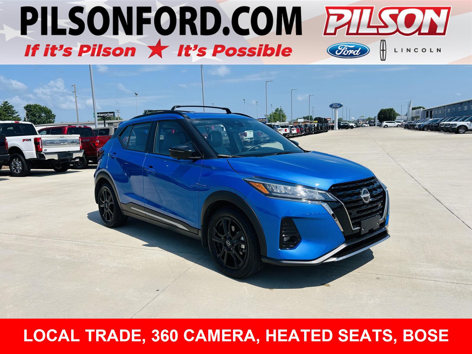Electric Blue Metallic 2022 Nissan Kicks SUV / Crossover Front-Wheel Drive Continuously Variable Transmission