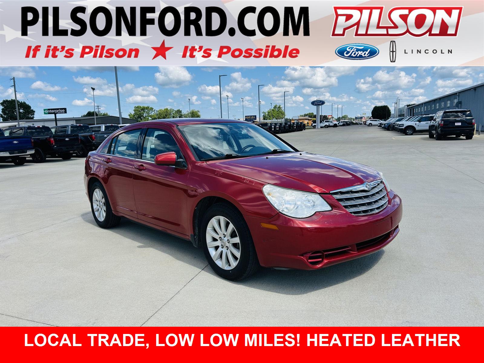 Inferno Red Crystal Pearl 2010 Chrysler Sebring Sedan Front-Wheel Drive 4-Speed Automatic