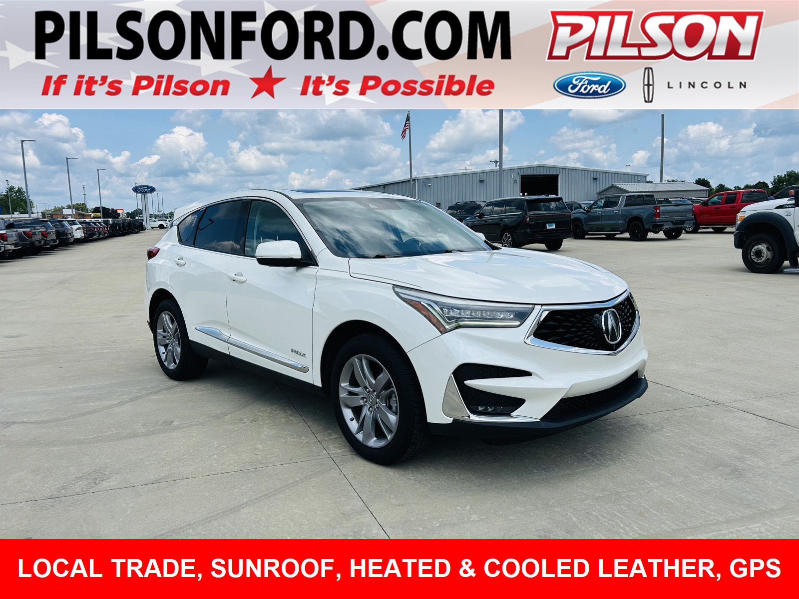 White Diamond Pearl 2019 Acura RDX SUV / Crossover All-Wheel Drive Automatic
