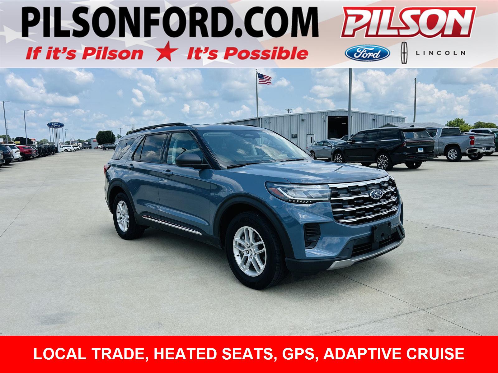 Vapor Blue 2025 Ford Explorer SUV / Crossover All-Wheel Drive Automatic