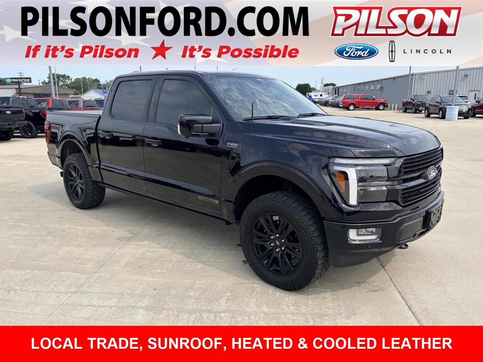 Agate Black 2025 Ford F-150 Pickup Truck Four-Wheel Drive Automatic