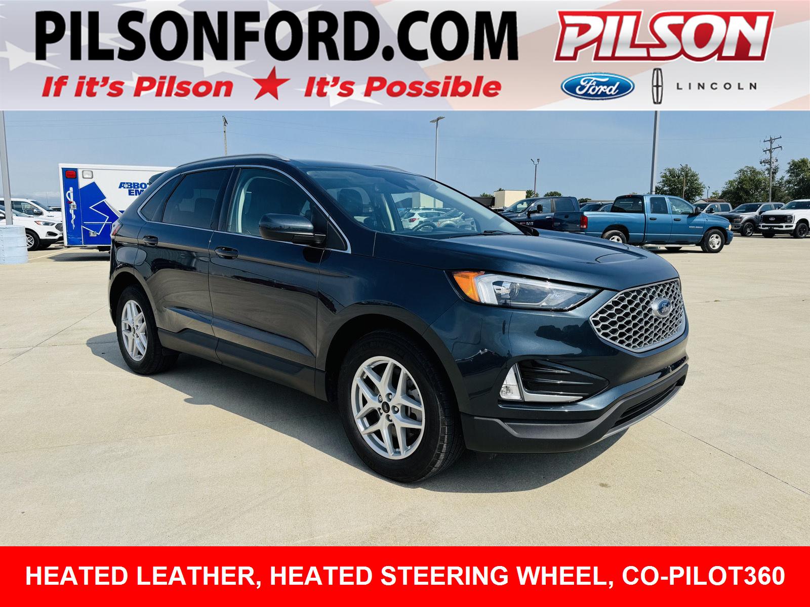 Stone Blue 2024 Ford Edge SUV / Crossover All-Wheel Drive 8-Speed Automatic