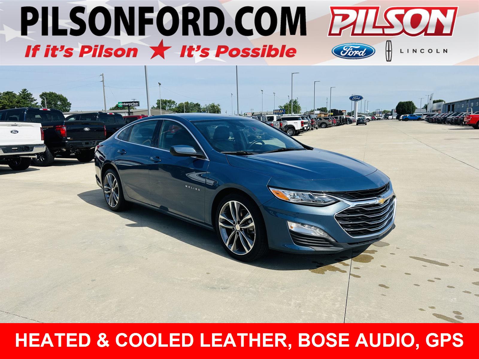 Lakeshore Blue Metallic 2024 Chevrolet Malibu Sedan Front-Wheel Drive Continuously Variable Transmission