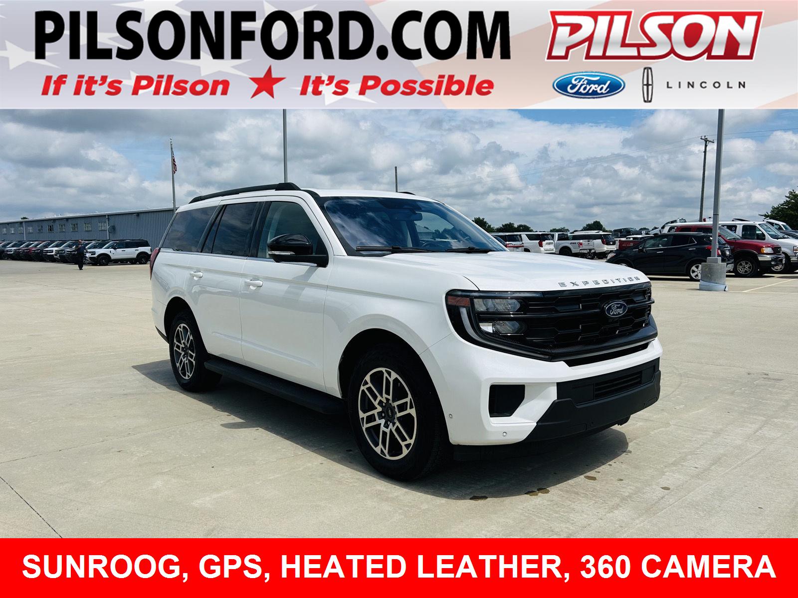 Star White Metallic Tri-Coat 2025 Ford Expedition SUV / Crossover Four-Wheel Drive Automatic
