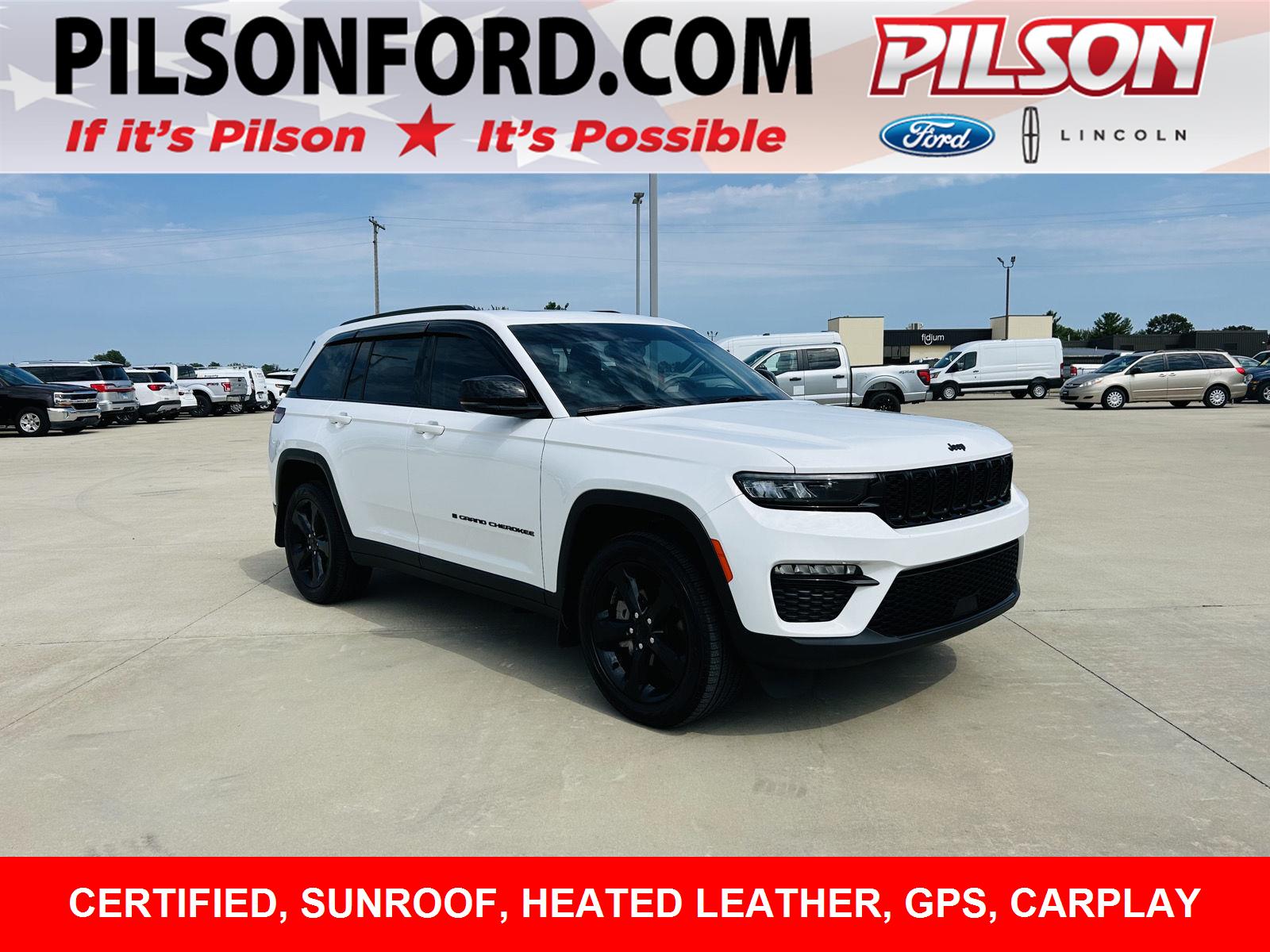 Bright White Clearcoat 2023 Jeep Grand Cherokee SUV / Crossover Four-Wheel Drive 8-Speed Automatic