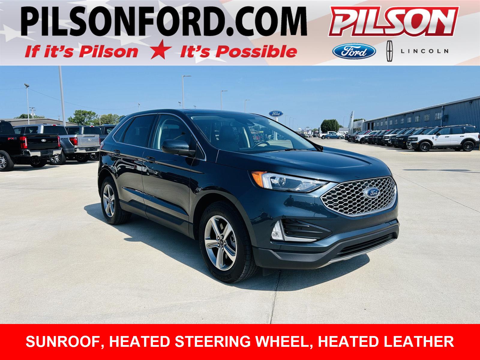 Stone Blue 2024 Ford Edge SUV / Crossover All-Wheel Drive 8-Speed Automatic