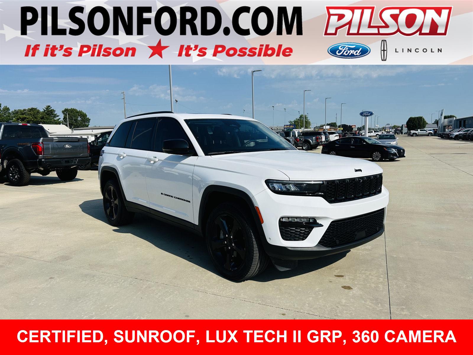 Bright White Clearcoat 2023 Jeep Grand Cherokee SUV / Crossover Four-Wheel Drive 8-Speed Automatic