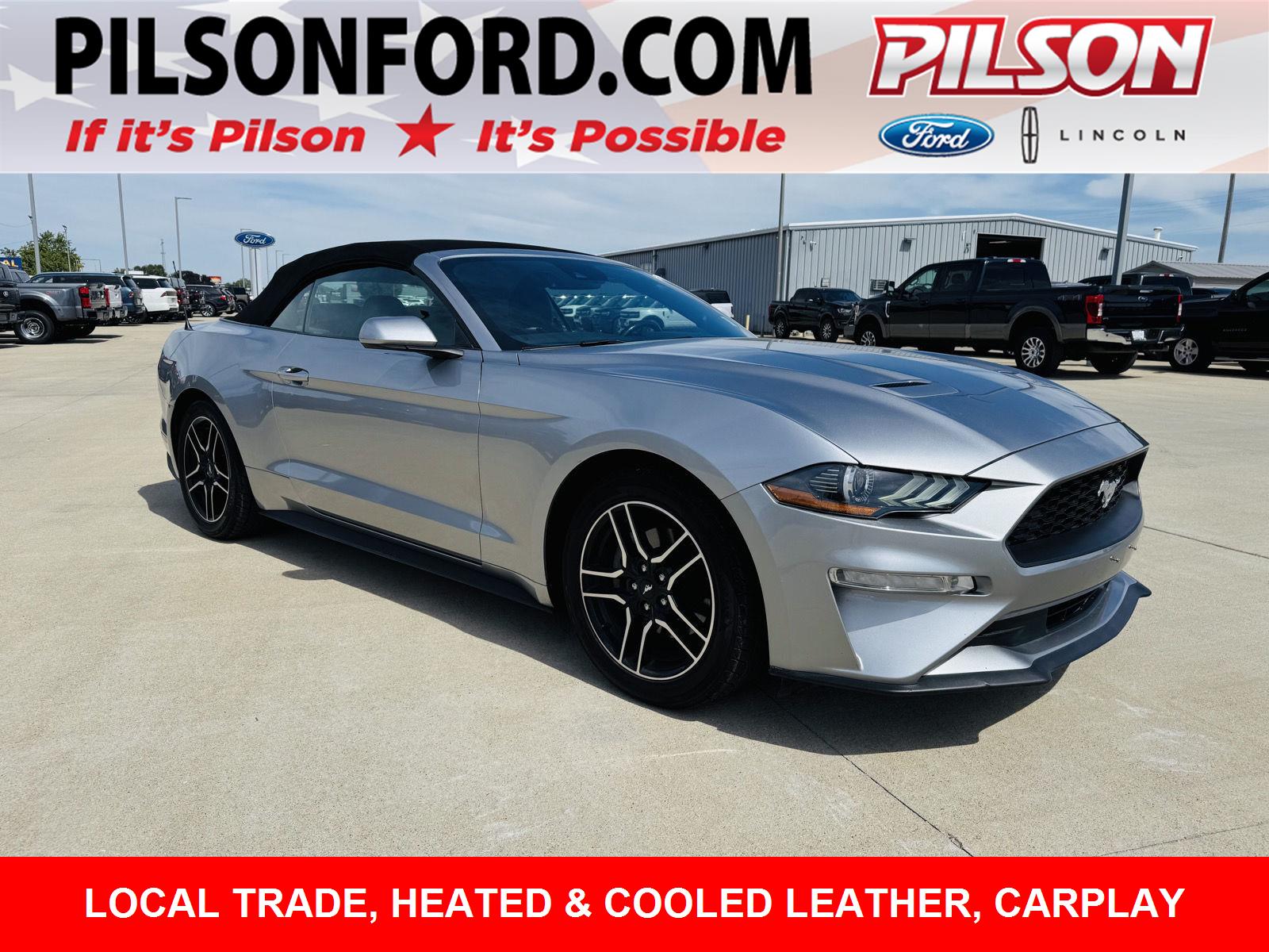 Iconic Silver 2021 Ford Mustang Convertible Rear-Wheel Drive Automatic