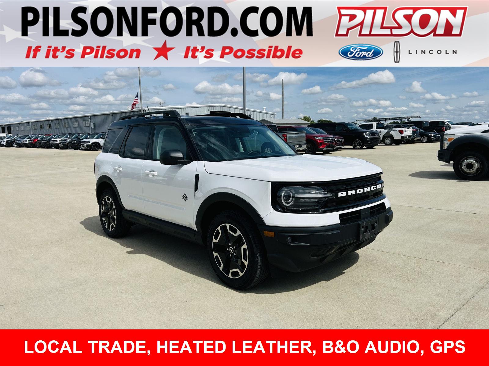 Oxford White 2023 Ford Bronco Sport SUV / Crossover All-Wheel Drive 8-Speed Automatic