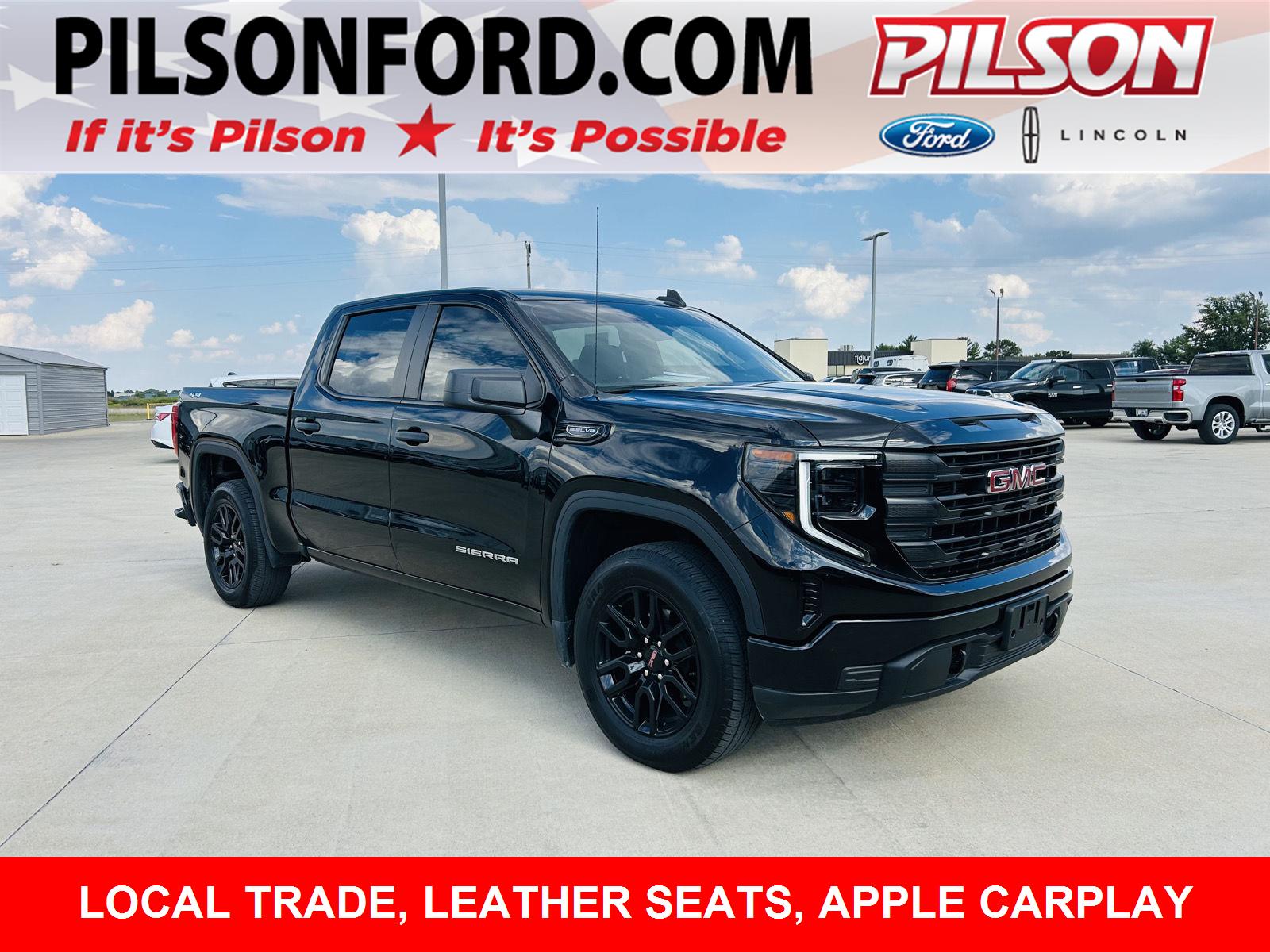 Onyx Black 2024 GMC Sierra 1500 Pickup Truck Four-Wheel Drive Automatic