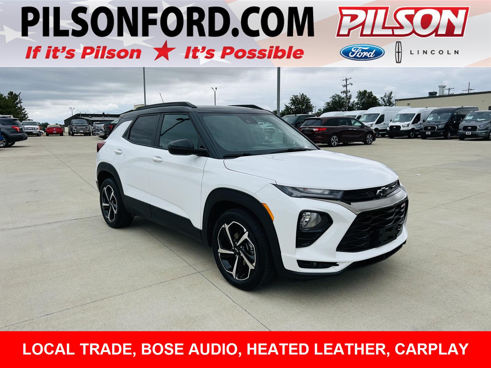 Summit White 2021 Chevrolet Trailblazer SUV / Crossover Front-Wheel Drive Continuously Variable Transmission