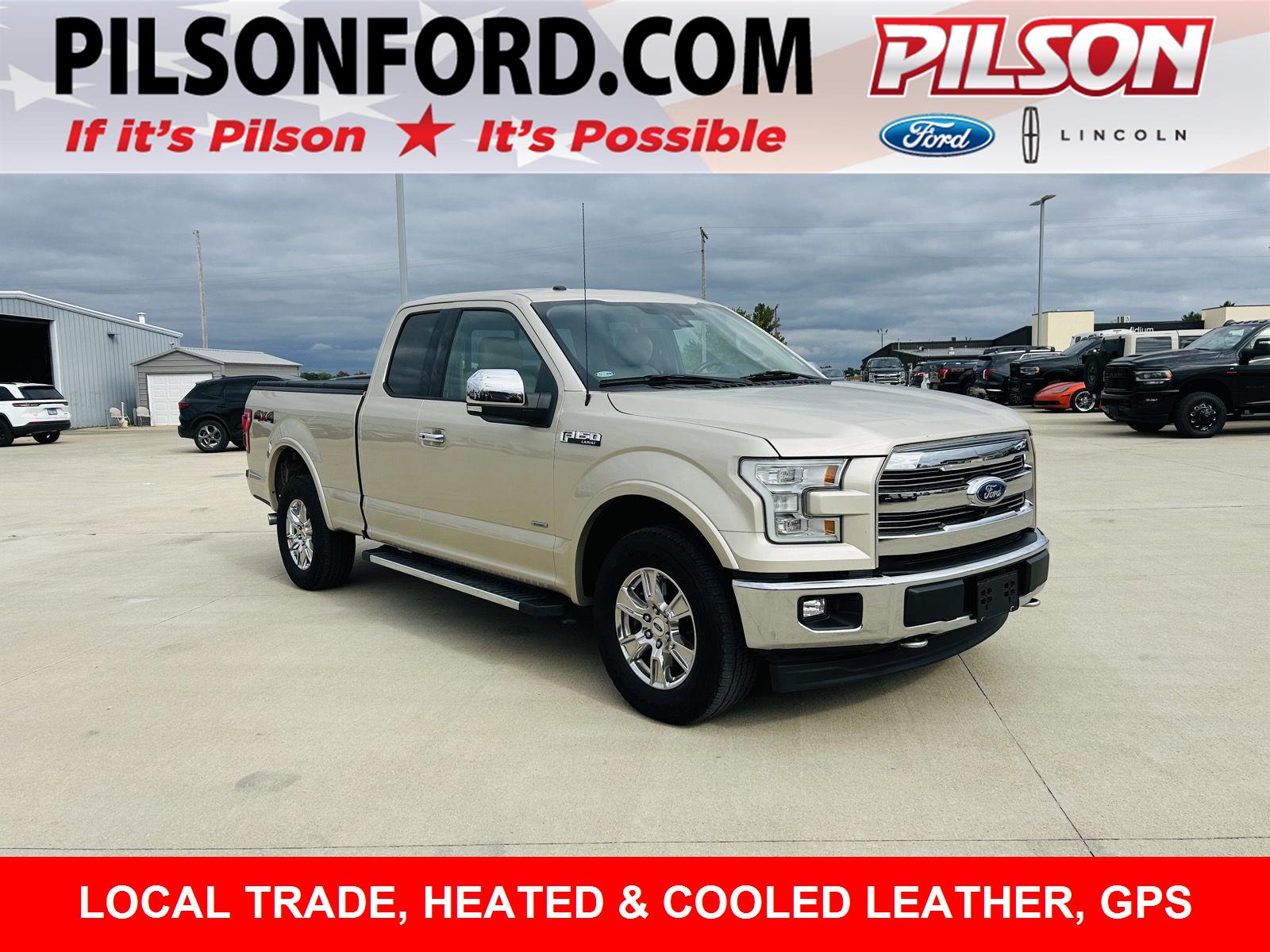 White Gold 2017 Ford F-150 Pickup Truck Four-Wheel Drive Automatic