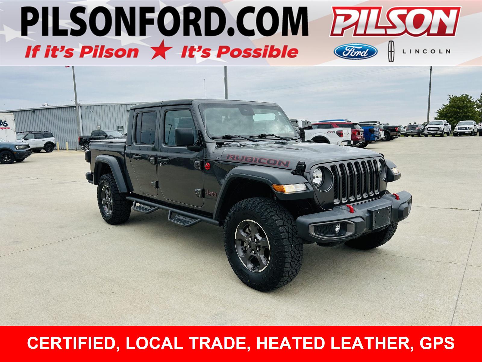 Gray (Granite Crystal Metallic Clearcoat) 2020 Jeep Gladiator Pickup Truck Four-Wheel Drive 8-Speed Automatic