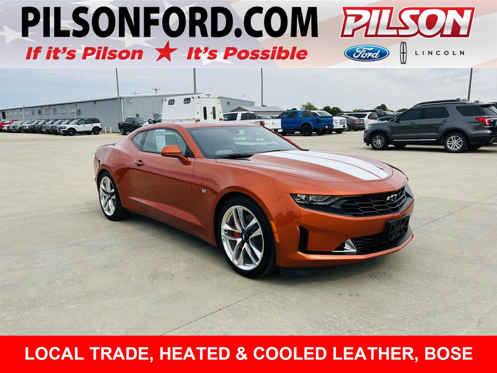 Vivid Orange Metallic 2024 Chevrolet Camaro Coupe Rear-Wheel Drive Automatic