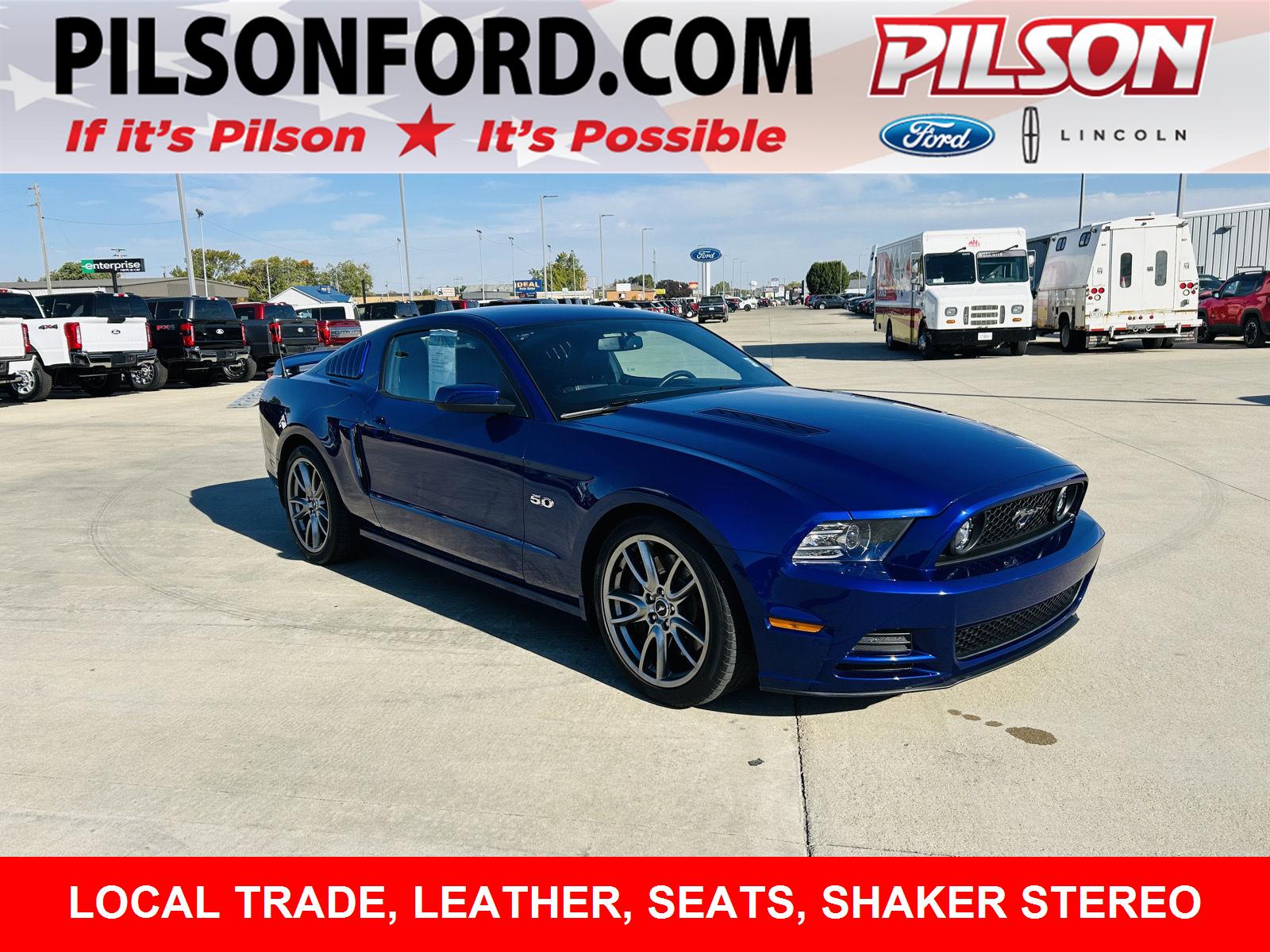 Deep Impact Blue Metallic 2014 Ford Mustang Coupe Rear-Wheel Drive 6-Speed Manual