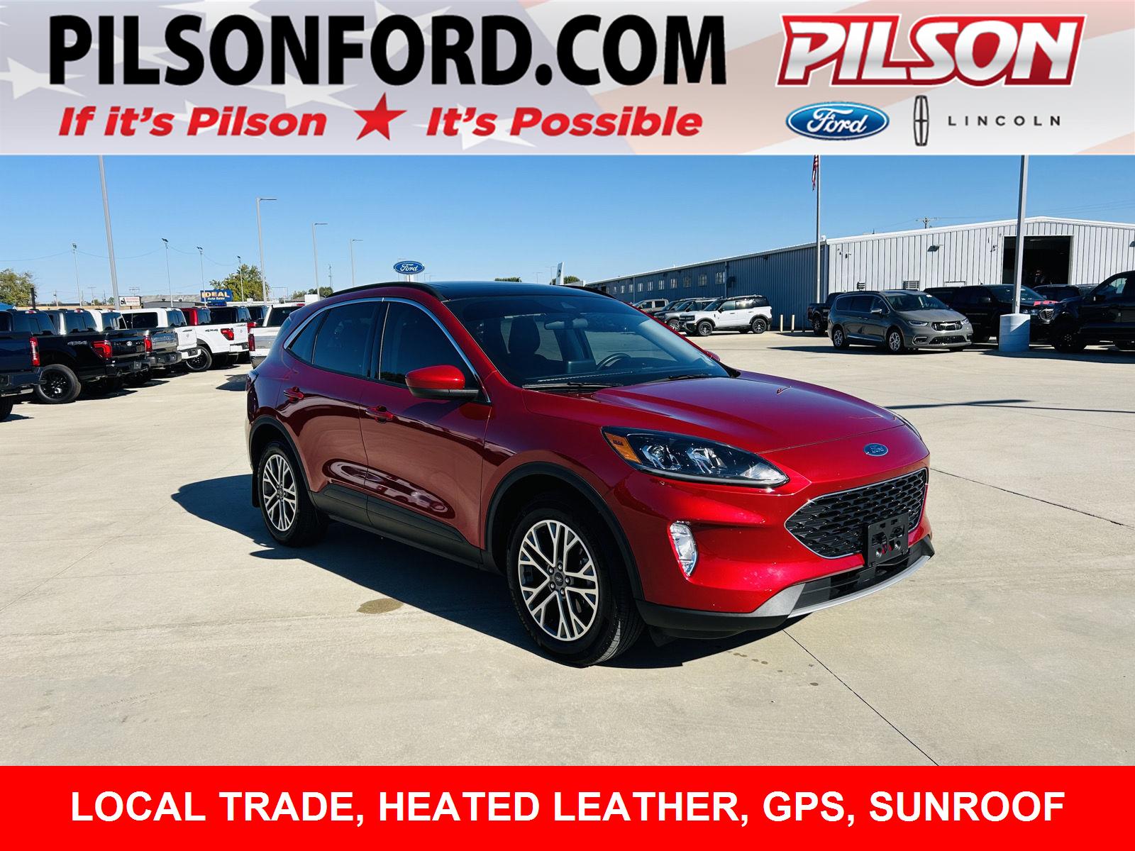 Rapid Red Metallic Tinted Clearcoat 2022 Ford Escape SUV / Crossover All-Wheel Drive 8-Speed Automatic