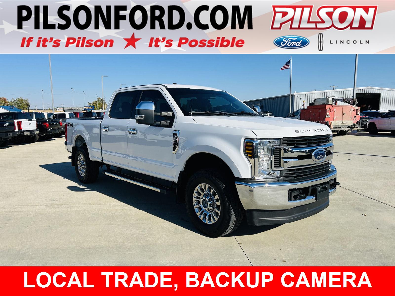 Oxford White 2018 Ford F-250 Super Duty Pickup Truck Four-Wheel Drive 6-Speed Automatic