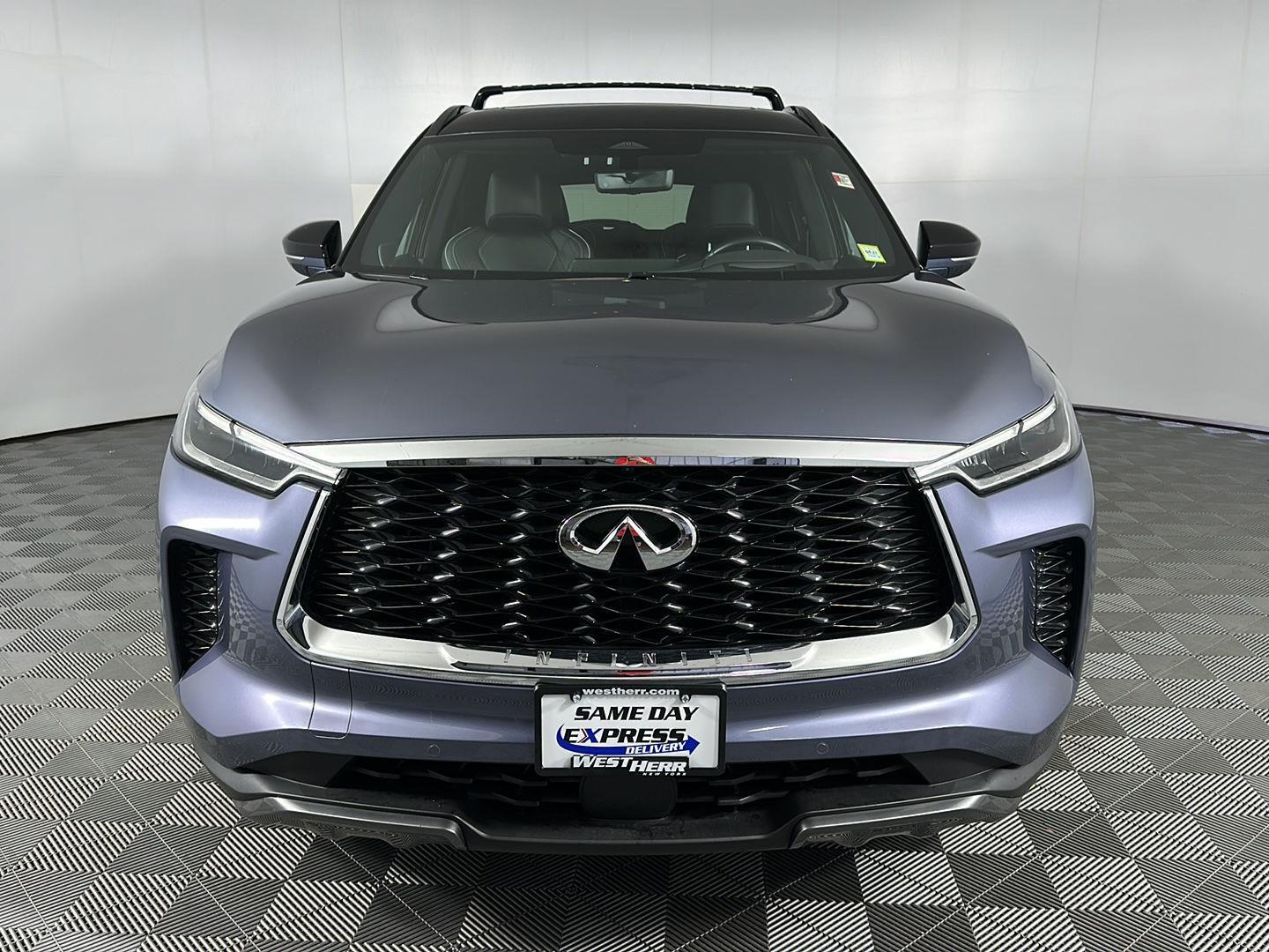 Certified Used 2024 Moonbow Blue/Black Obsidian INFINITI AUTOGRAPH image 2