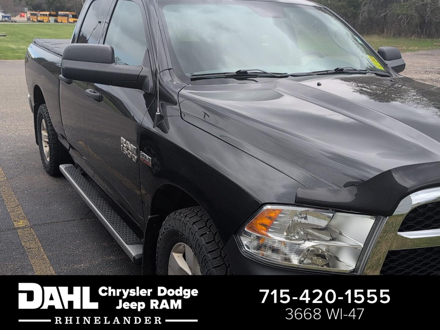 Brilliant Black Crystal Pearl 2016 RAM 1500 ST Quad Cab 4WD Pickup Truck 6-Speed Automatic