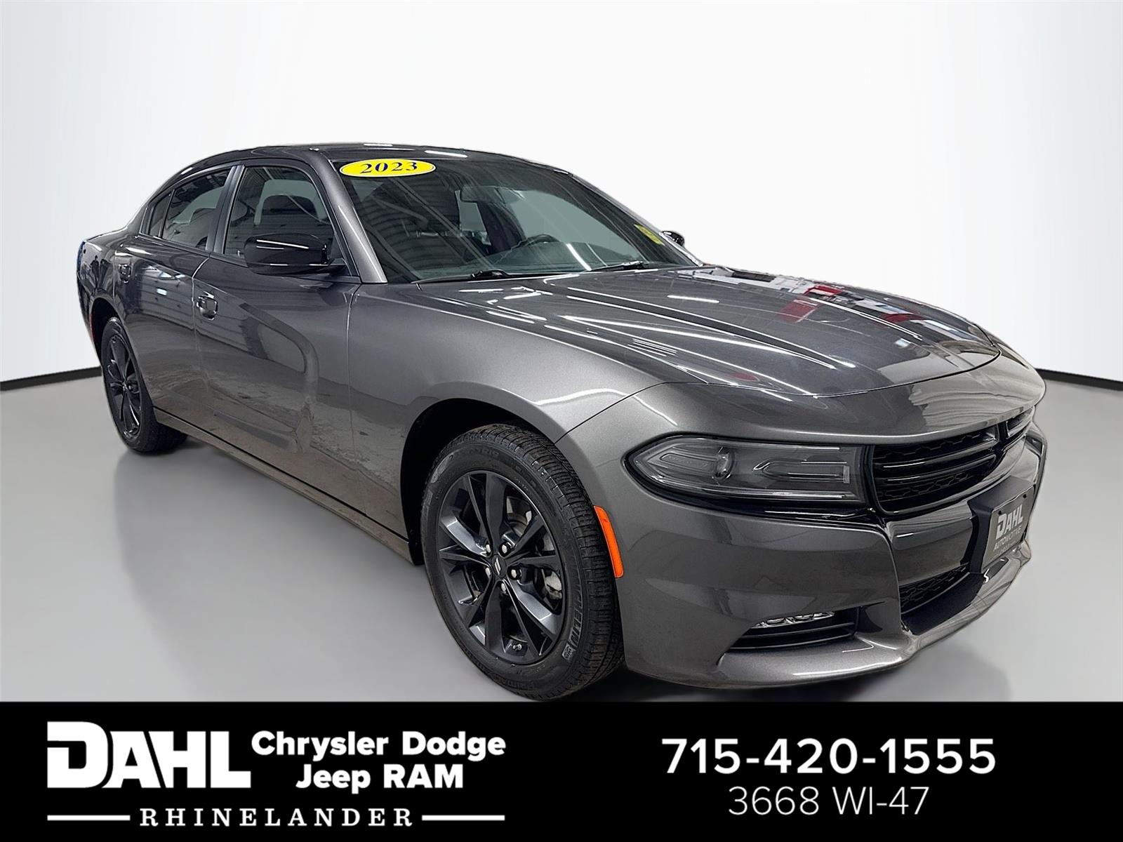 Pitch Black Clearcoat 2023 Dodge Charger SXT AWD Sedan All-Wheel Drive 8-Speed Automatic