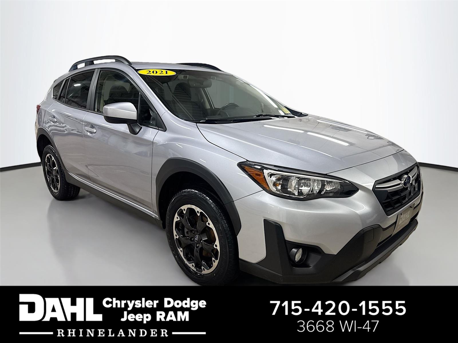 Ice Silver Metallic 2021 Subaru Crosstrek Premium AWD SUV / Crossover All-Wheel Drive Continuously Variable Transmission