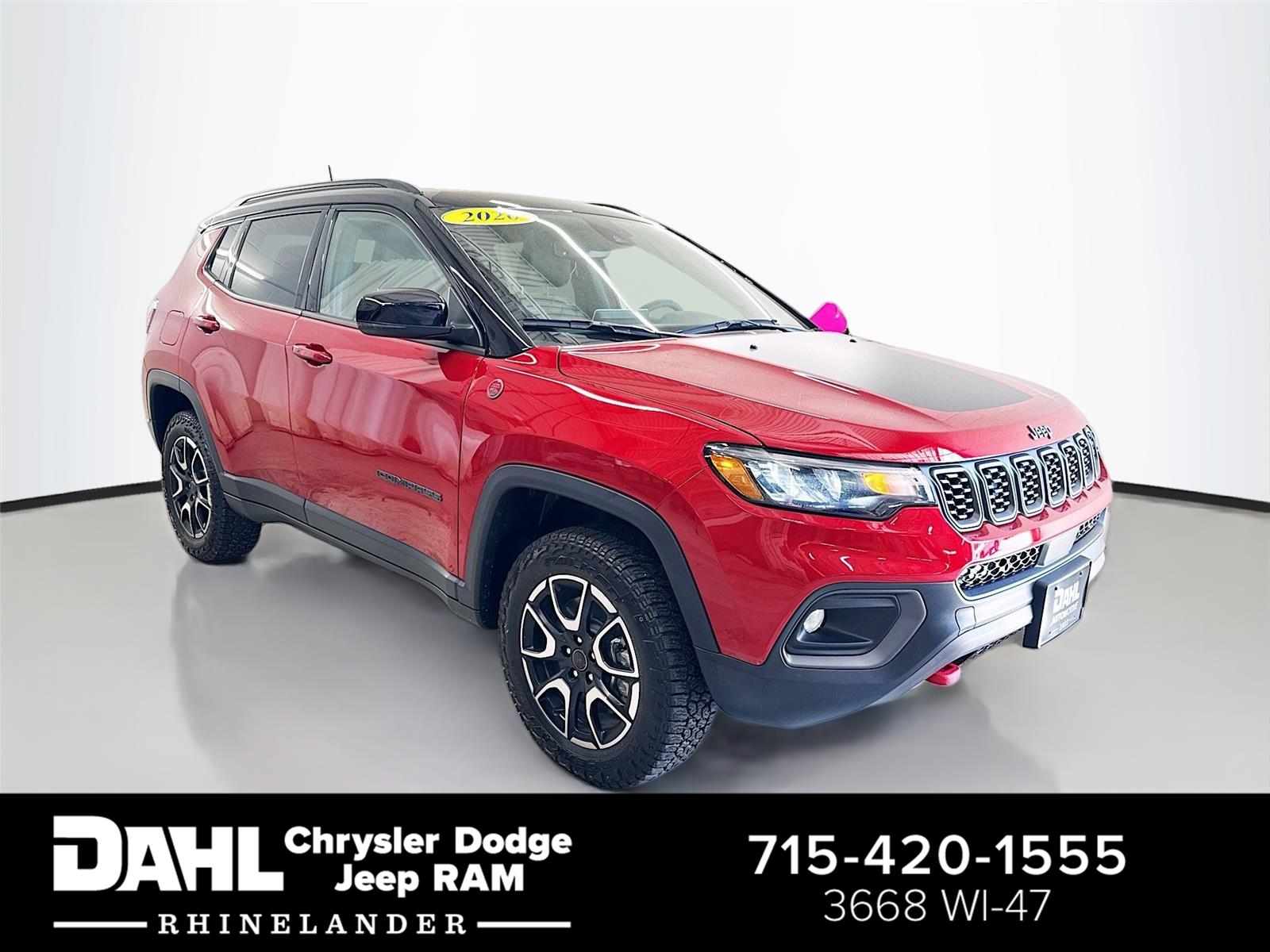 Red Hot Pearlcoat 2026 Jeep Compass Trailhawk 4WD SUV / Crossover Four-Wheel Drive 8-Speed Automatic