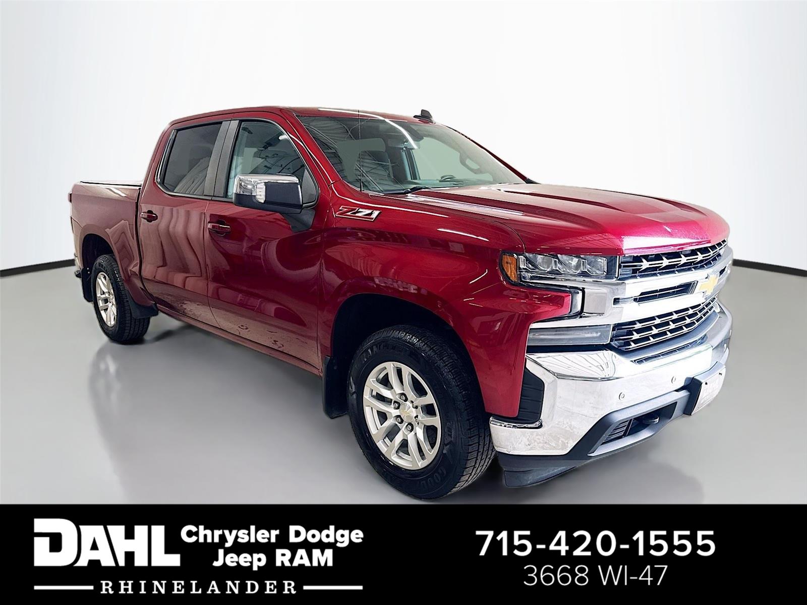 Cajun Red Tintcoat 2019 Chevrolet Silverado 1500 Pickup Truck Four-Wheel Drive 8-Speed Automatic