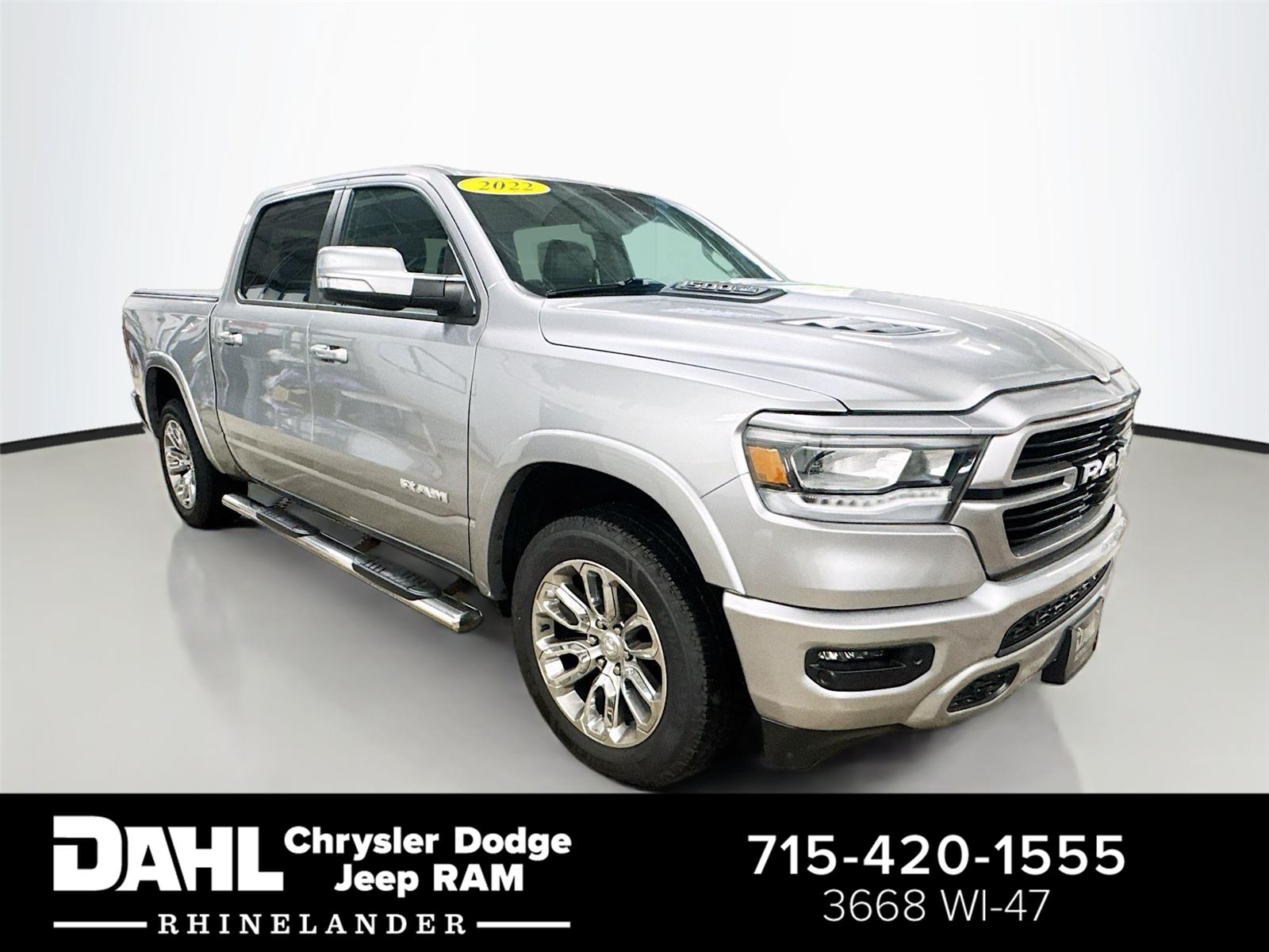 Billet Silver Metallic Clearcoat 2022 RAM 1500 Pickup Truck Four-Wheel Drive 8-Speed Automatic