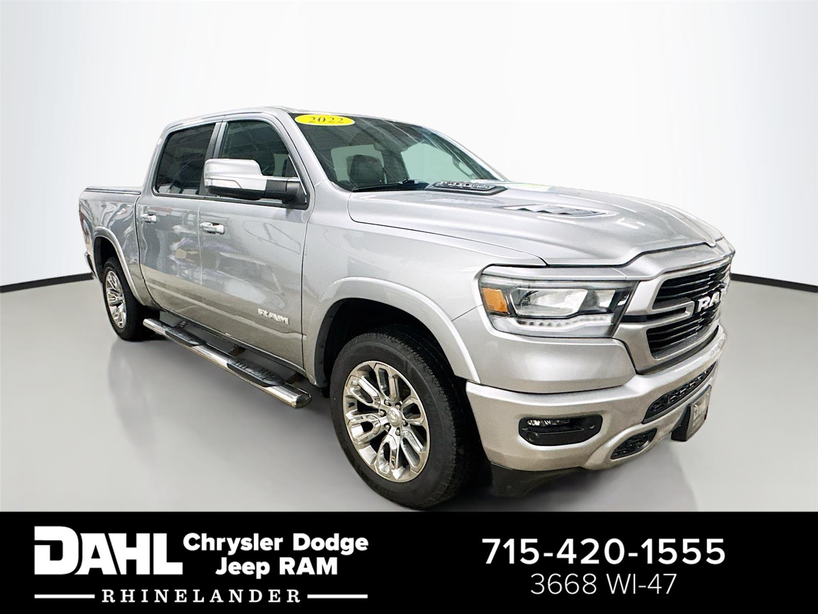 Billet Silver Metallic Clearcoat 2022 RAM 1500 Pickup Truck Four-Wheel Drive 8-Speed Automatic