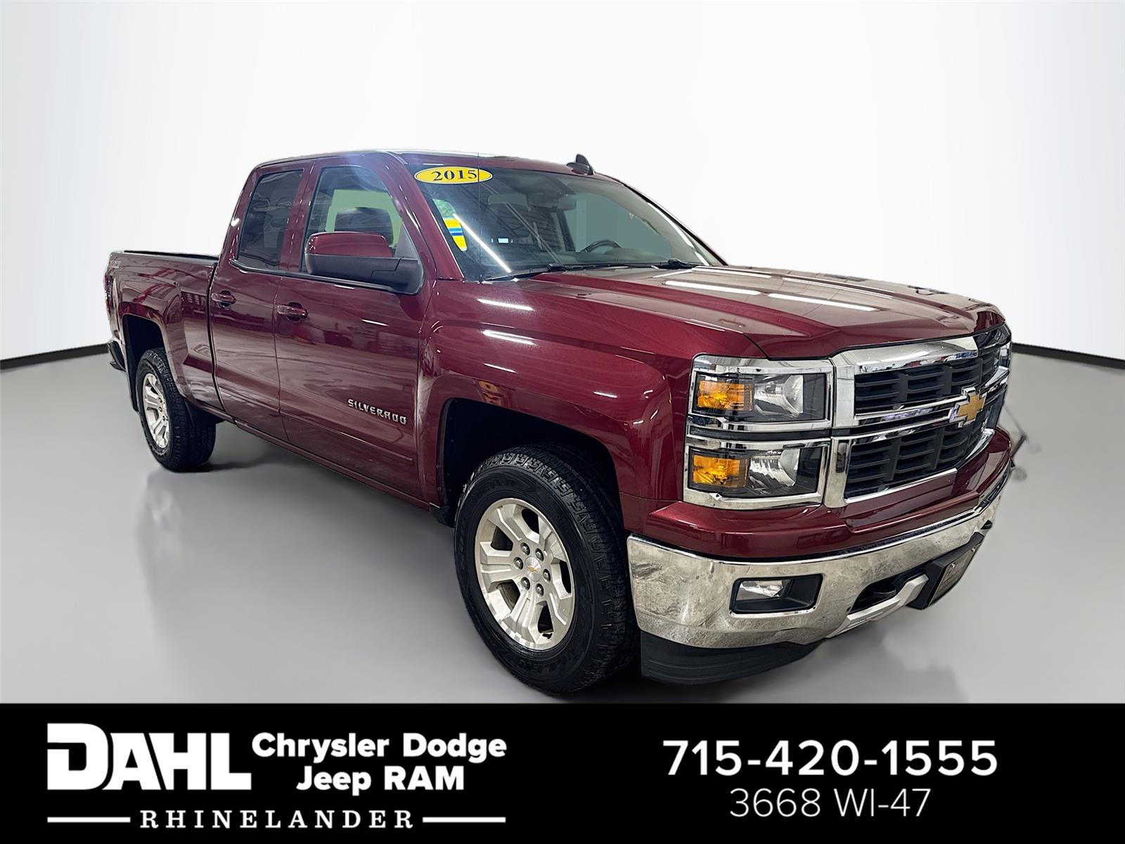Red (Deep Ruby Metallic) 2015 Chevrolet Silverado 1500 Pickup Truck Four-Wheel Drive 6-Speed Automatic