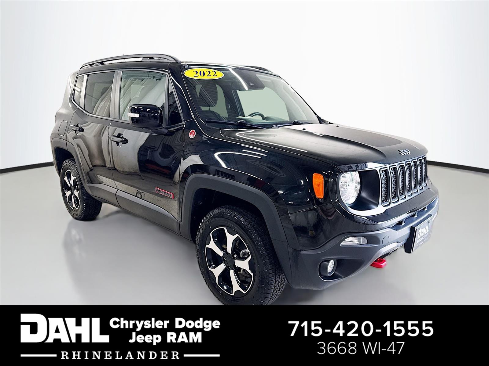 Black Clearcoat 2022 Jeep Renegade SUV / Crossover Four-Wheel Drive 9-Speed Automatic