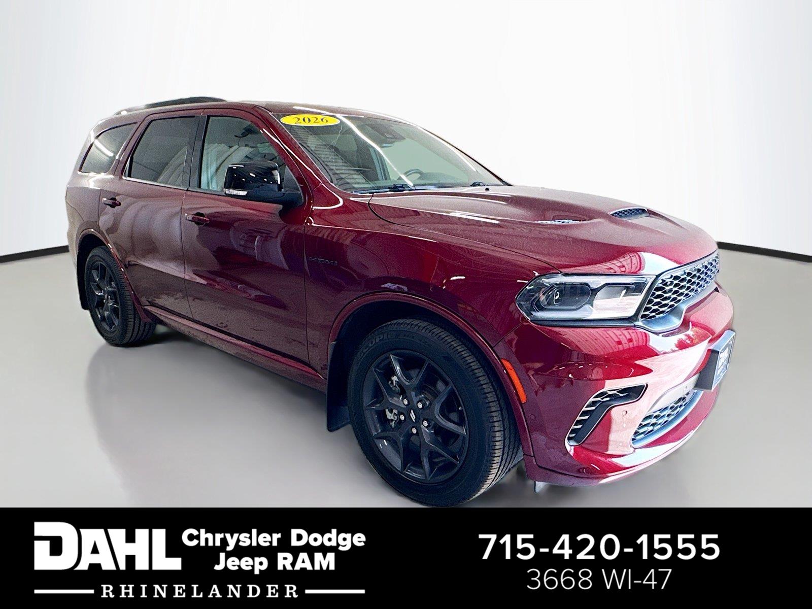 Octane Red Pearlcoat 2026 Dodge Durango SUV / Crossover All-Wheel Drive 8-Speed Automatic