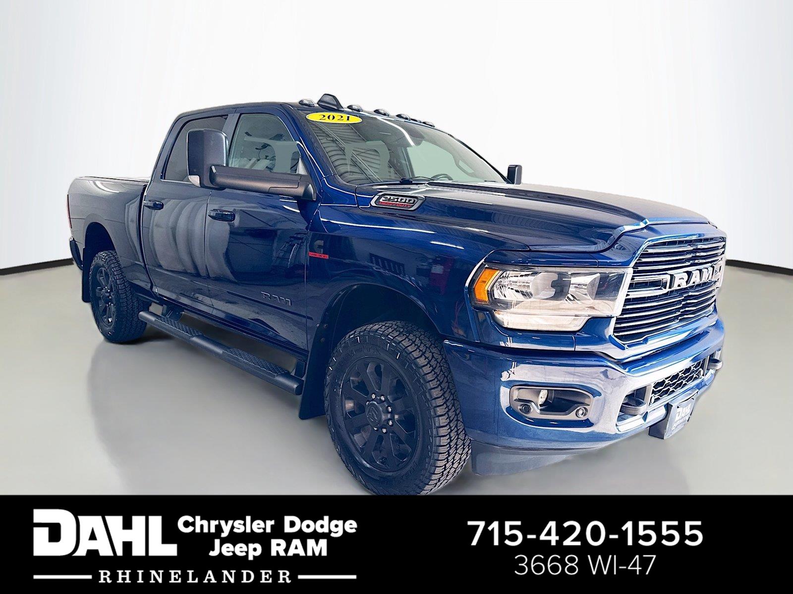 Patriot Blue Pearlcoat 2021 RAM 2500 Pickup Truck Four-Wheel Drive 6-Speed Automatic