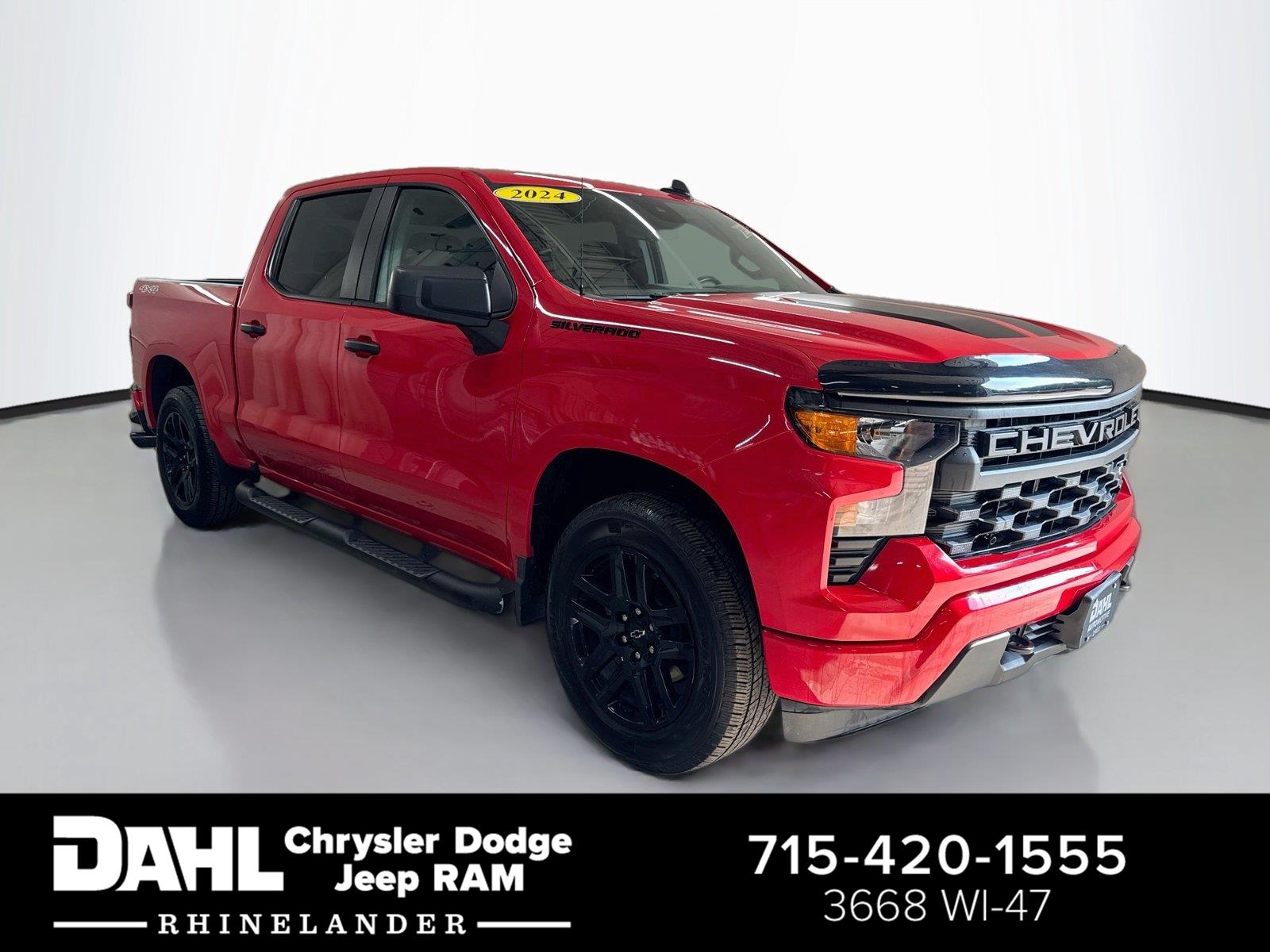 Red Hot 2024 Chevrolet Silverado 1500 Pickup Truck Four-Wheel Drive 8-Speed Automatic