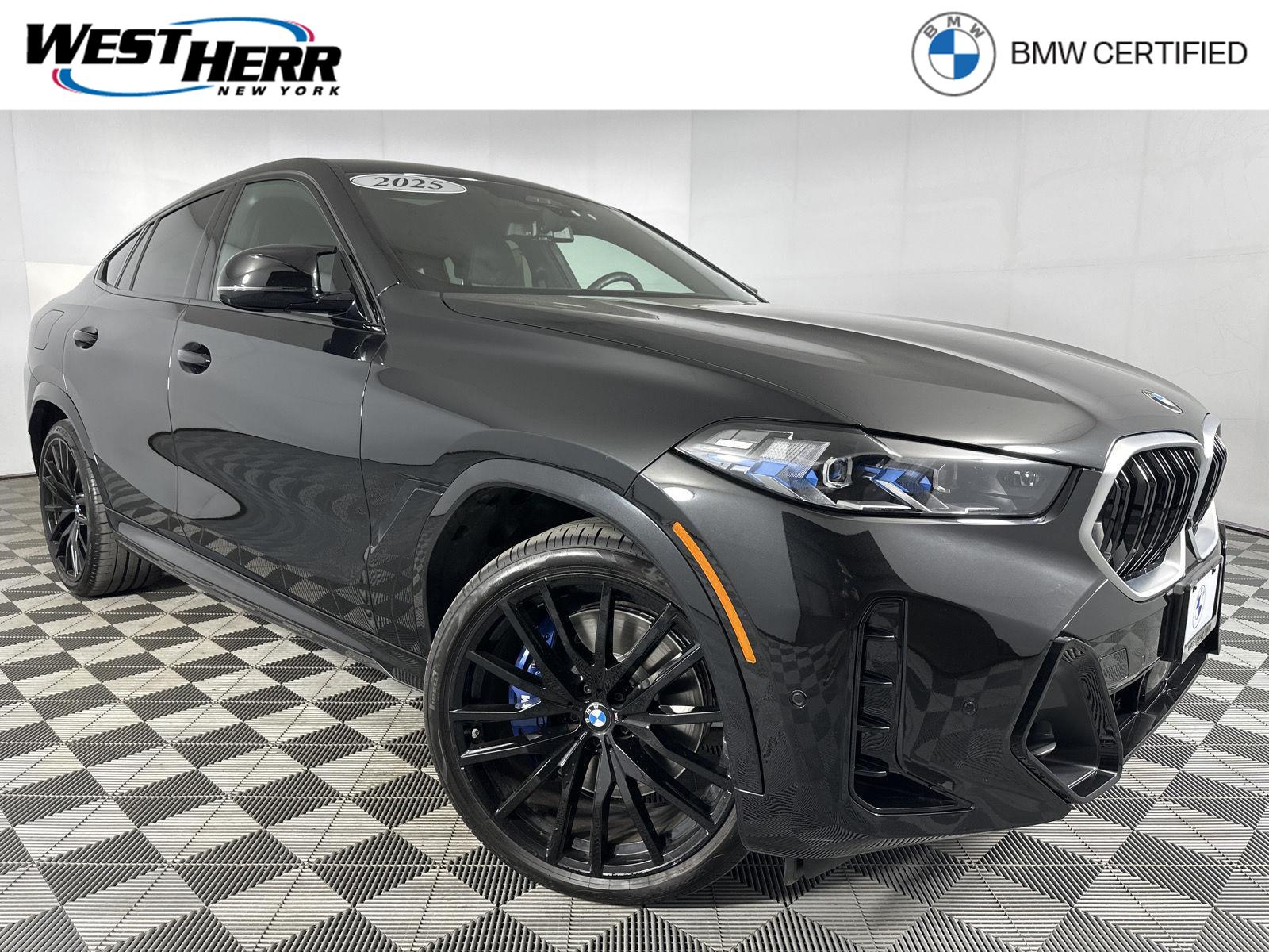 Black Sapphire Metallic 2025 BMW X6 M60i xDrive AWD SUV / Crossover All-Wheel Drive 8-Speed Automatic