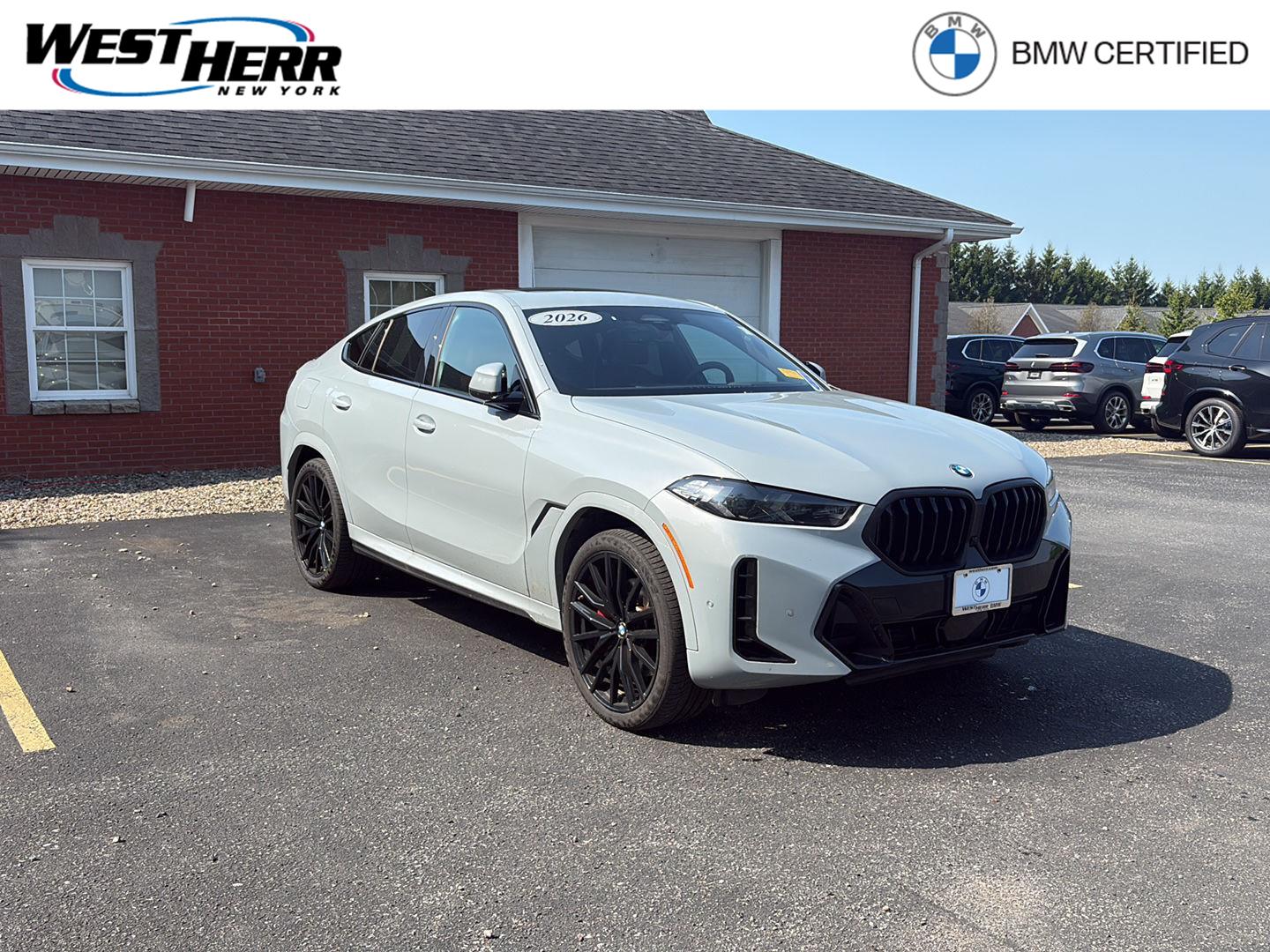 Gray (Brooklyn Grey Metallic) 2026 BMW X6 xDrive40i SUV / Crossover All-Wheel Drive Automatic