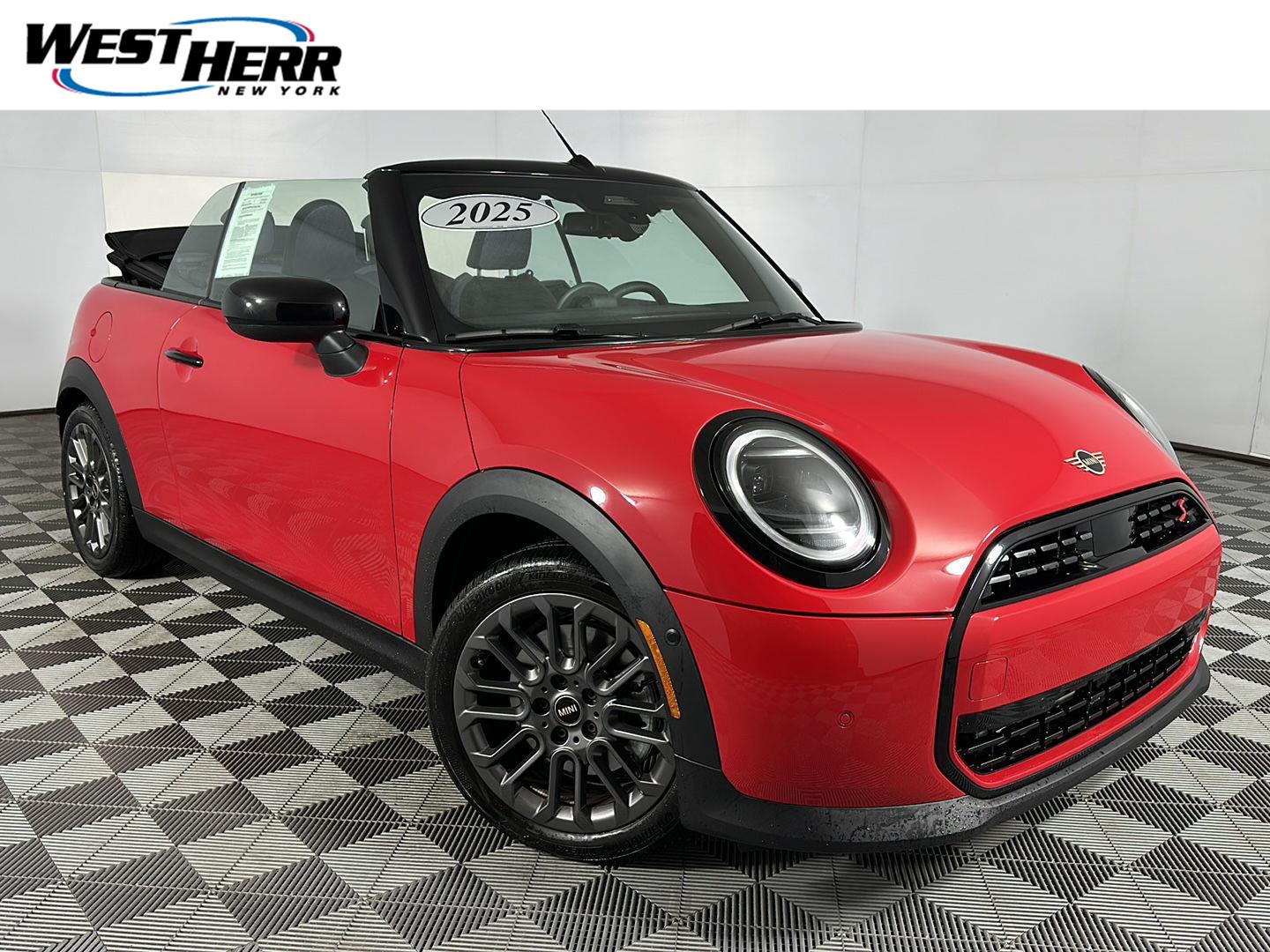 Chili Red 2025 MINI Cooper Convertible Front-Wheel Drive 7-Speed Automatic