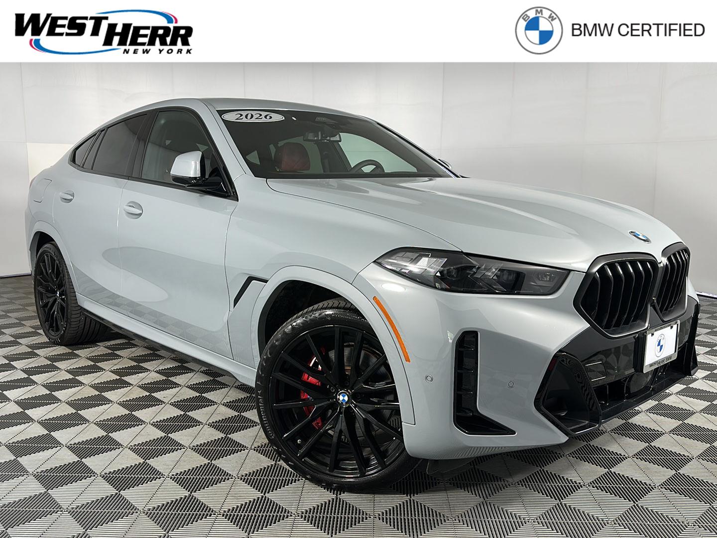 Gray (Brooklyn Grey Metallic) 2026 BMW X6 xDrive40i SUV / Crossover All-Wheel Drive Automatic