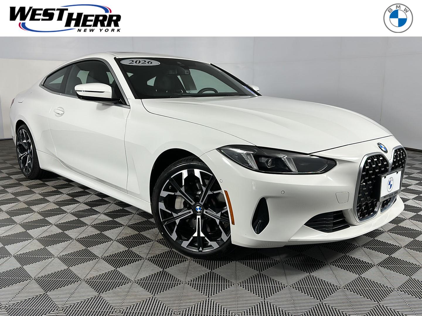 Alpine White 2026 BMW 4 Series Coupe All-Wheel Drive Automatic