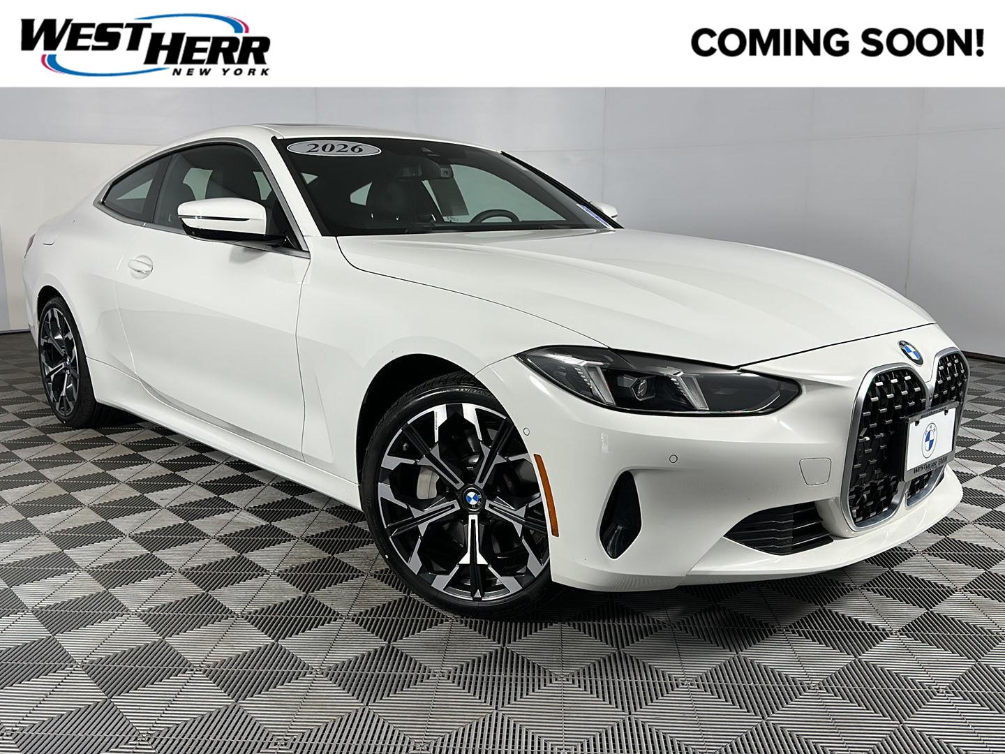 Alpine White 2026 BMW 4 Series Coupe All-Wheel Drive Automatic