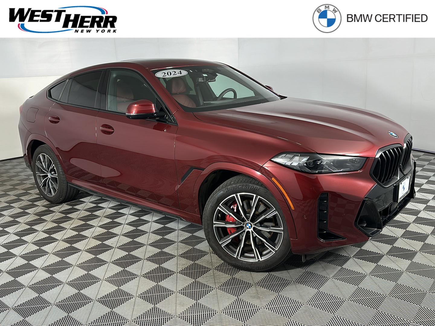 Red Metallic 2024 BMW X6 SUV / Crossover All-Wheel Drive 8-Speed Automatic