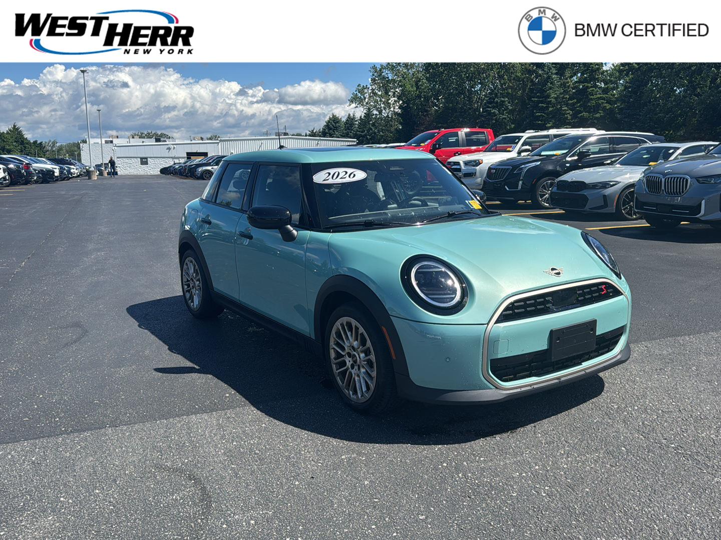 Ocean Wave Green Metallic 2026 MINI Cooper Hatchback Front-Wheel Drive 7-Speed Dual Clutch