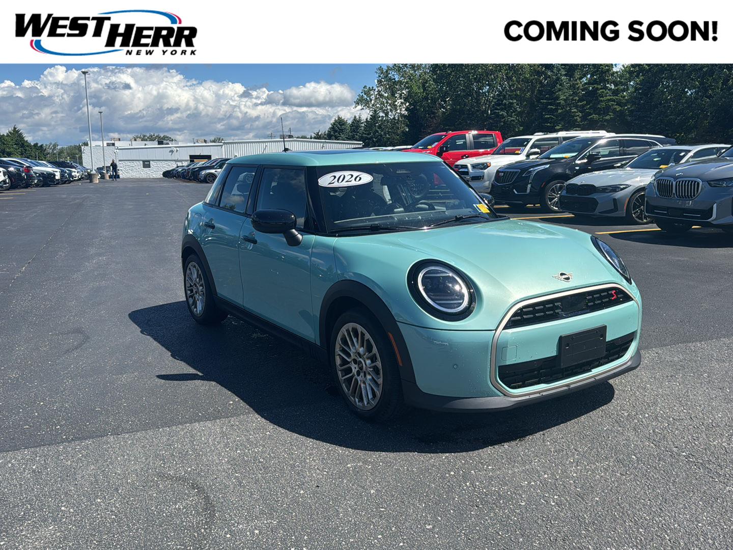 Ocean Wave Green Metallic 2026 MINI Cooper Hatchback Front-Wheel Drive 7-Speed Dual Clutch
