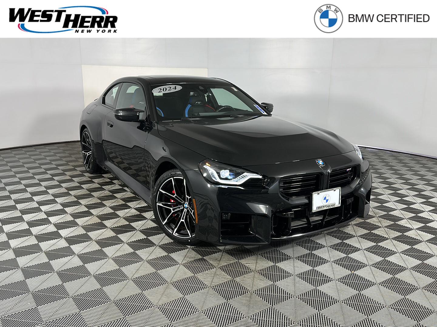 Black Sapphire Metallic 2024 BMW M2 Coupe Rear-Wheel Drive 6-Speed Manual