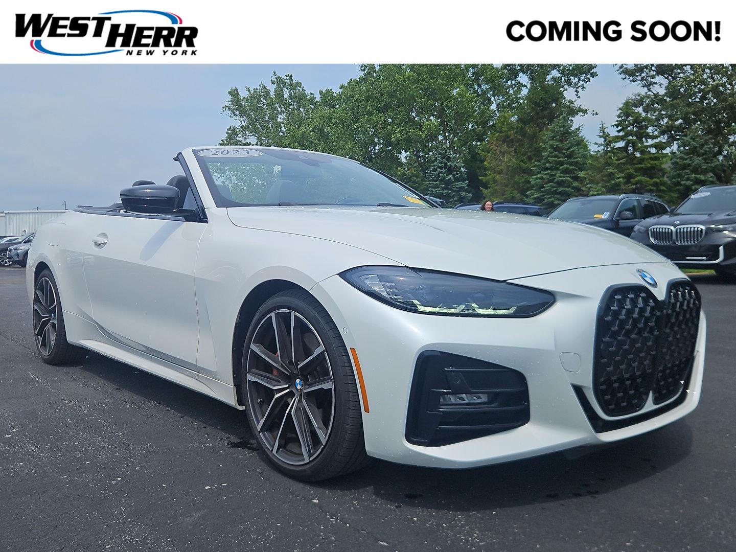 Mineral White Metallic 2023 BMW 4 Series Convertible All-Wheel Drive Automatic