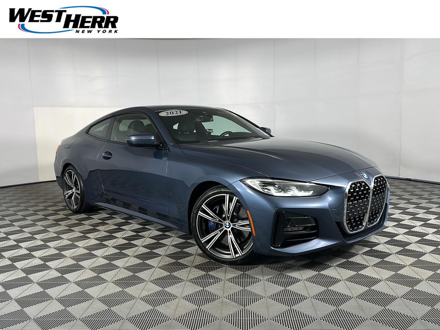 Arctic Race Blue Metallic 2021 BMW 4 Series Coupe All-Wheel Drive Automatic